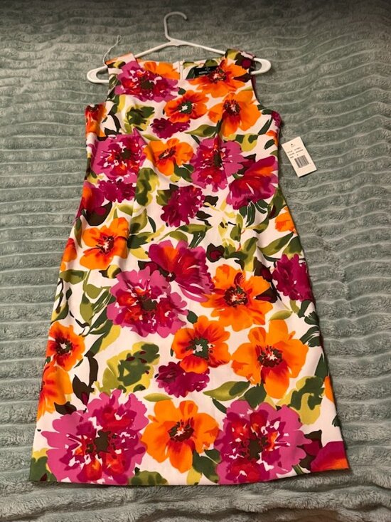 Ronni Nicole Dresses & Skirts - Colorful Sleeveless Summer Spring Floral Dress Ronni Nicole Size 8 NWT
